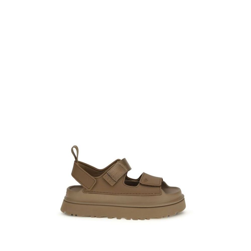 UGG Brown Recycled Polyester Flat Women's Sandals